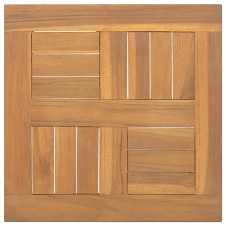 Dessus de table carré 40x40x2,5 cm Bois de teck massif