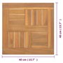 Dessus de table carré 40x40x2,5 cm Bois de teck massif