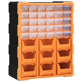 vidaXL - Multi-Schubladen-Organizer mit 39 Schubladen 38x16x47 cm
