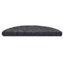 Tapis autoadhésifs de marches 10 pcs Gris foncé 56x17x3 cm