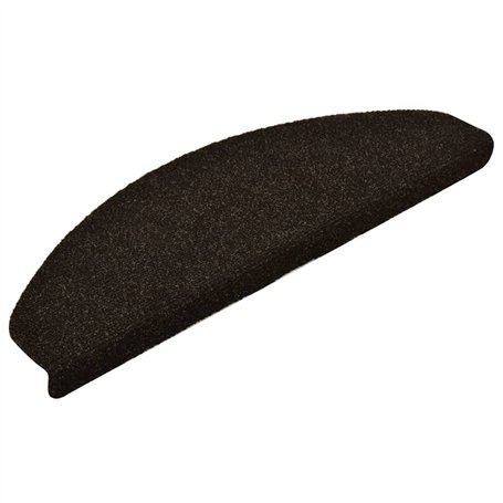 Tapis autoadhésifs de marches 5 pcs Marron 65x21x4cm Aiguilleté