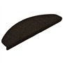 Tapis autoadhésifs de marches 5 pcs Marron 65x21x4cm Aiguilleté