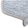 Tapis d'escalier 10 pcs 65x24x4 cm Gris clair