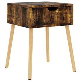 vidaXl Comodino Rovere Fumo 40x40x56 cm in Truciolato