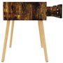 vidaXl Comodino Rovere Fumo 40x40x56 cm in Truciolato
