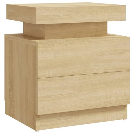 vidaXL Comodino Rovere Sonoma 45x35x52 cm in Truciolato