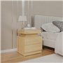 vidaXL Comodino Rovere Sonoma 45x35x52 cm in Truciolato