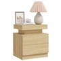 vidaXL Comodino Rovere Sonoma 45x35x52 cm in Truciolato