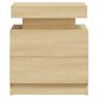 vidaXL Comodino Rovere Sonoma 45x35x52 cm in Truciolato