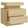 vidaXL Comodino Rovere Sonoma 45x35x52 cm in Truciolato