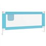 vidaXL Barrière de lit pour enfant Bleu 200 x 25 cm Tissu