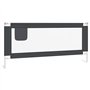 SMARTGROUPSTORE BD - BD Garde-corps de sécurité Lit enfant Gris foncé Tissu 200 x 25 cm