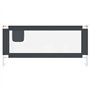 SMARTGROUPSTORE BD - BD Garde-corps de sécurité Lit enfant Gris foncé Tissu 200 x 25 cm