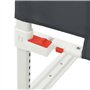 SMARTGROUPSTORE BD - BD Garde-corps de sécurité Lit enfant Gris foncé Tissu 200 x 25 cm