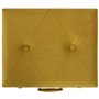 Revera Tabouret avec récipient 40 cm Jaune Senape en velours