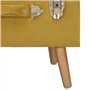 Revera Tabouret avec récipient 40 cm Jaune Senape en velours