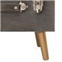 Revera Tabouret avec coffre de 40 cm en velours gris