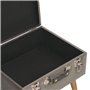 Revera Tabouret avec coffre de 40 cm en velours gris