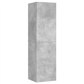 vidaXL Meuble TV en aggloméré Gris béton 30,5 x 30 x 110 cm