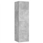 vidaXL Meuble TV en aggloméré Gris béton 30,5 x 30 x 110 cm