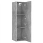 vidaXL Meuble TV en aggloméré Gris béton 30,5 x 30 x 110 cm