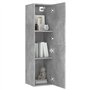 vidaXL Meuble TV en aggloméré Gris béton 30,5 x 30 x 110 cm