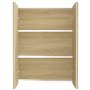 vidaXL Armadietto a Specchio per Bagno 60x15x75 cm MDF Bianco e Rovere