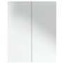 vidaXL Armadietto a Specchio per Bagno 60x15x75 cm MDF Bianco e Rovere