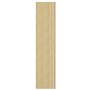 vidaXL Armadietto a Specchio per Bagno 60x15x75 cm MDF Bianco e Rovere