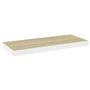 VidaXL Étagères flottantes 2 pcs Chêne et blanc 60x23,5x3,8 cm MDF