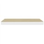 VidaXL Étagères flottantes 2 pcs Chêne et blanc 60x23,5x3,8 cm MDF