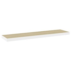 VidaXL Étagère flottante murale Chêne et blanc 100x23,5x3,8 cm MDF