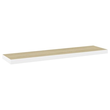 VidaXL Étagère flottante murale Chêne et blanc 100x23,5x3,8 cm MDF