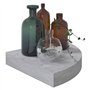 VidaXL Étagères d'angle murales 4 pcs Gris béton 25x25x3,8 cm MDF