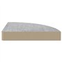 VidaXL Étagères d'angle murales 4 pcs Gris béton 25x25x3,8 cm MDF