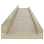 VidaXL Étagères murales 4 pcs Chêne Sonoma 80x9x3 cm