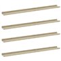 VidaXL Étagères murales 4 pcs Blanc et chêne Sonoma 100x9x3 cm