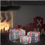Boîtes-cadeaux de Noël décoratives 3 pcs Acrylique colorées