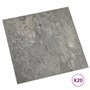 VidaXL Planches de plancher autoadhésives 20 pcs PVC 1,86 m² Gris