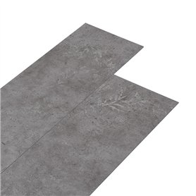 Planches Autocollants PVC 5,21 m2 2 mm Gris Ciment