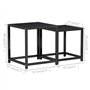 vidaXL Tables basses 2 pièces en MDF noir