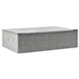 Boîte de rangement Tissu 70x40x18 cm Gris