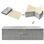 Boîte de rangement Tissu 70x40x18 cm Gris