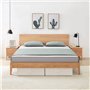 Boîtes de rangement 2 pcs Tissu 70x40x18 cm Crème