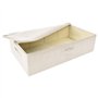 Boîtes de rangement 2 pcs Tissu 70x40x18 cm Crème