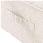 Boîtes de rangement 2 pcs Tissu 70x40x18 cm Crème