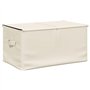 VidaXL Boîtes de rangement 2 pcs Tissu 50x30x25 cm Crème