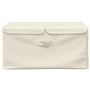 VidaXL Boîtes de rangement 2 pcs Tissu 50x30x25 cm Crème
