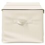 VidaXL Boîtes de rangement 2 pcs Tissu 50x30x25 cm Crème