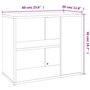 Credenza Grigio Cemento 60x30x50 cm in Truciolato